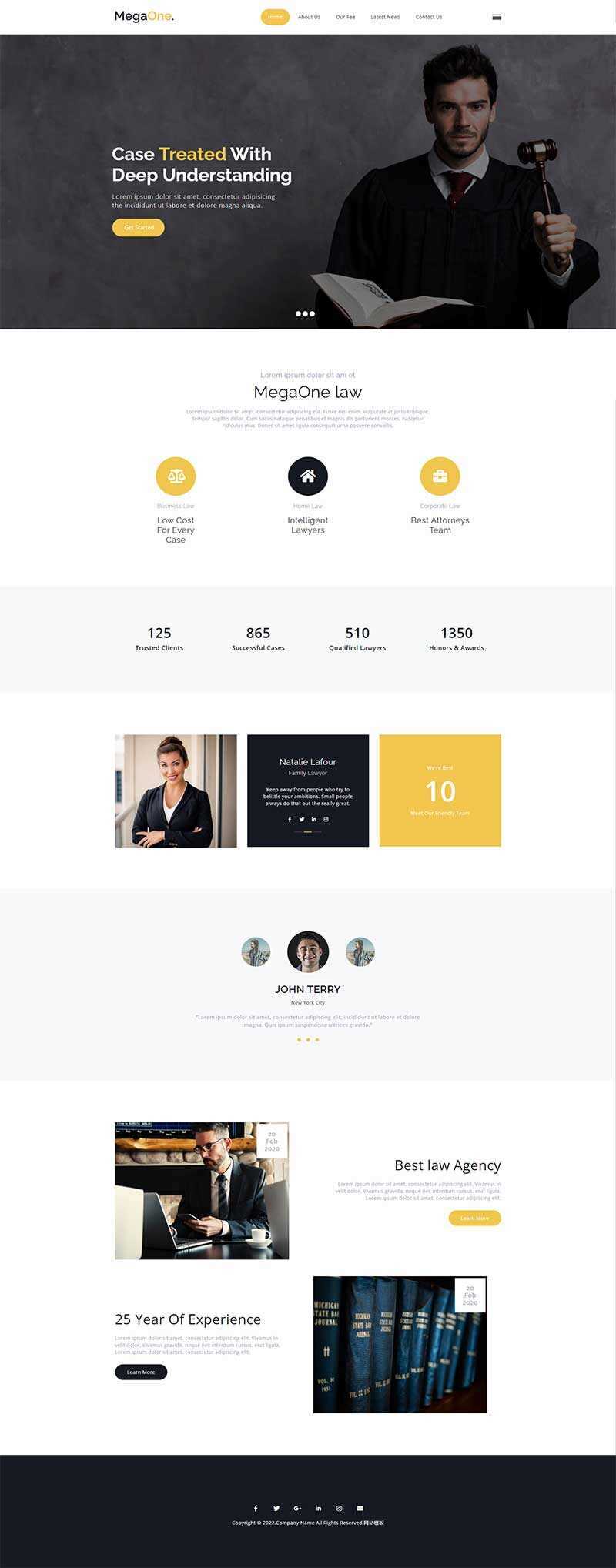 法律咨询服务机构HTML5网站模板 - 创梦DreamCreation知识站