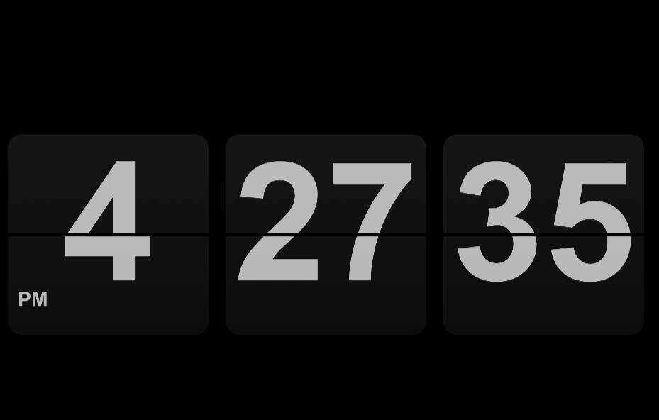 倒计时单页翻页时钟HTML源码，黑色翻页时钟HTML源码 - 创梦DreamCreation知识站