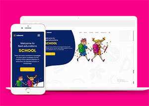 宽屏儿童幼教培训机构网站模板 - 创梦DreamCreation知识站