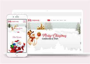 宽屏圣诞节活动专题网页模板下载 - 创梦DreamCreation知识站