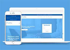 浅蓝色VIP软件单页面模板下载 - 创梦DreamCreation知识站