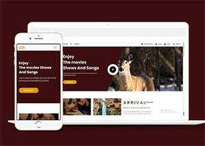 宽屏电影预告片类网站模板下载 - 创梦DreamCreation知识站