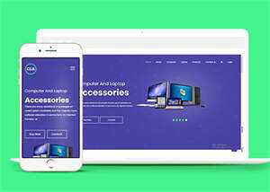 简洁电脑主机配件网站模板下载 - 创梦DreamCreation知识站