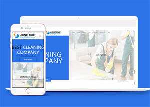 宽屏保洁家政公司网站模板下载 - 创梦DreamCreation知识站