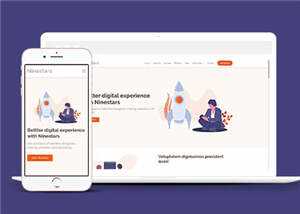 数字产品科技展示响应式网页模板下载 - 创梦DreamCreation知识站