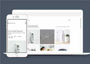 极简主义创意展示响应式网页模板下载 - 创梦DreamCreation知识站