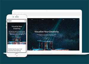 响应式简洁导航全屏响应式模板 - 创梦DreamCreation知识站