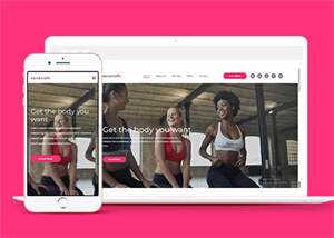 宽屏减脂瘦身运动计划网站模板 - 创梦DreamCreation知识站