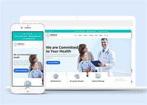 宽屏医院医生介绍类网站模板下载 - 创梦DreamCreation知识站