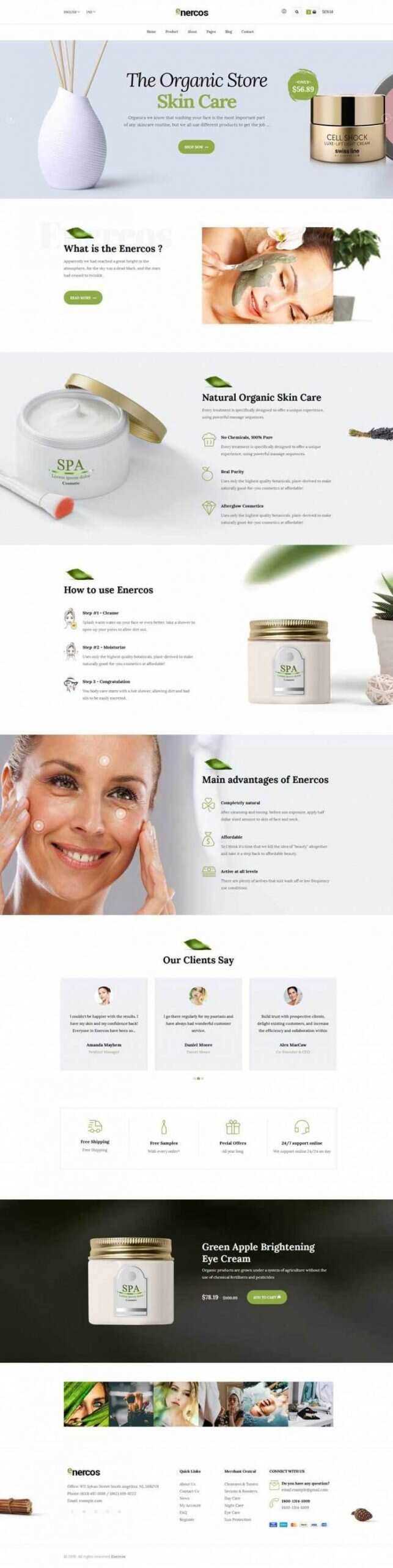 简洁响应式美容美体化妆品购物网站 - 创梦DreamCreation知识站