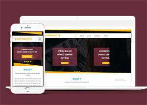 响应式黄色线条简洁网站模板 - 创梦DreamCreation知识站