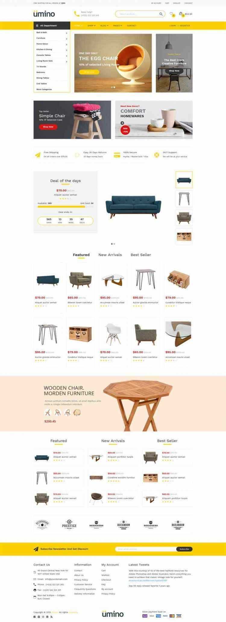 Bootstrap4响应式室内家具家居用品电商销售商城 - 创梦DreamCreation知识站