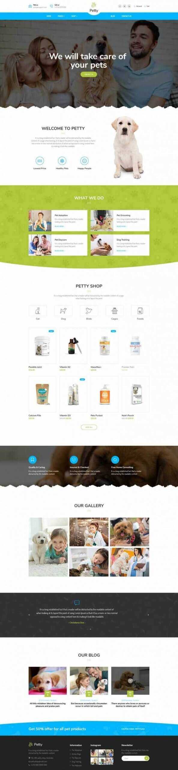 Bootstrap扁平响应式宠物商店宠物医院网站 - 创梦DreamCreation知识站