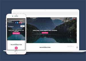 简洁响应式营销平台网站模板 - 创梦DreamCreation知识站