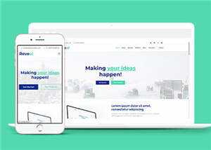 创意商务咨询响应式网页模板 - 创梦DreamCreation知识站