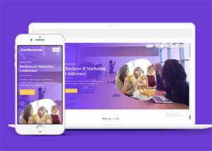 紫色精品商业合作网站模板源码 - 创梦DreamCreation知识站