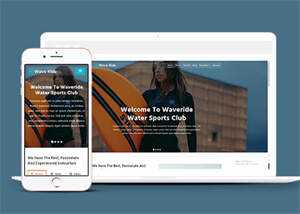 水上运动俱乐部HTML5网页模板下载 - 创梦DreamCreation知识站
