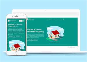 绿色房地产经纪公司网页模板下载 - 创梦DreamCreation知识站