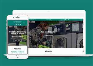 响应式滚筒洗衣机企业网站模板 - 创梦DreamCreation知识站