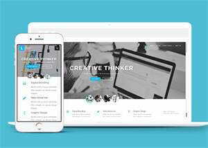 宽屏创新思维培养网站模板 - 创梦DreamCreation知识站