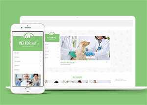 绿色宠物门诊医院前端网站模板 - 创梦DreamCreation知识站