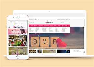 网上订花商城HTML网站模板 - 创梦DreamCreation知识站