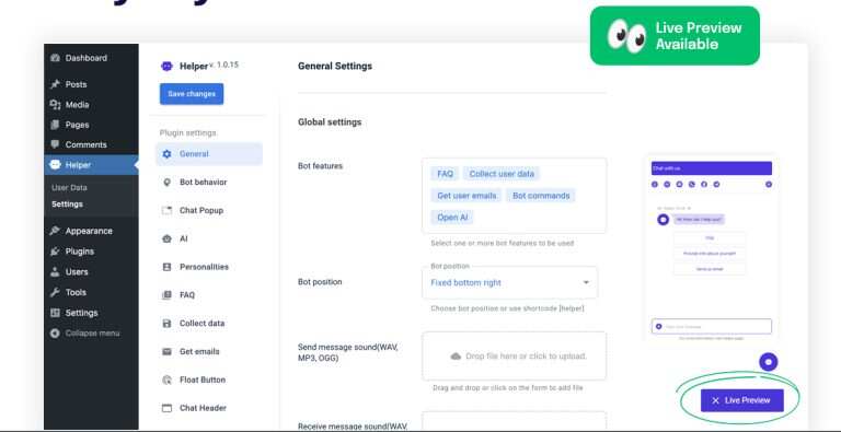 图片[3] - WordPress 插件 OpenAI 聊天机器人 – Helper助手破解版 1.0.18 - 创梦DreamCreation知识站