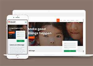 宽屏贫困儿童捐献HTML模板 - 创梦DreamCreation知识站