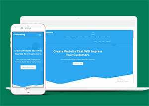 蓝色云服务器HTML网站模板 - 创梦DreamCreation知识站
