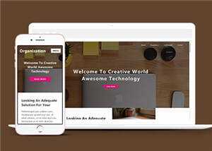 简洁创意科技展示响应式网页模板下载 - 创梦DreamCreation知识站