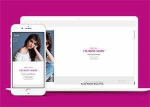 响应式左侧固定模特网站模板 - 创梦DreamCreation知识站