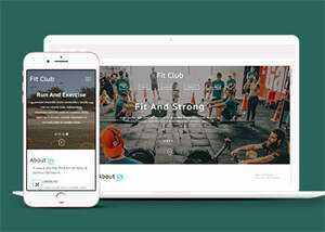 宽屏欧美健身运动网站模板下载 - 创梦DreamCreation知识站