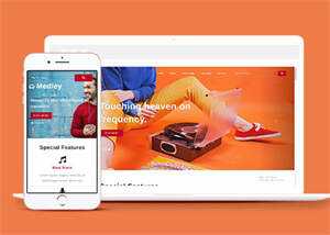 简洁耳机生产企业网站模板下载 - 创梦DreamCreation知识站