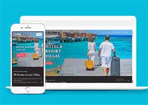 简约酒店度假别墅网站模板源码 - 创梦DreamCreation知识站