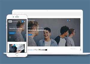 右侧导航隐藏教育类网站模板 - 创梦DreamCreation知识站