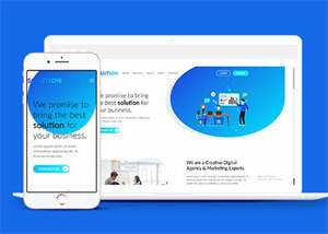 简洁大气炫彩设计公司网站模板 - 创梦DreamCreation知识站