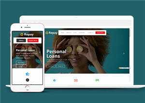 宽屏借贷企业服务响应式网页模板下载 - 创梦DreamCreation知识站