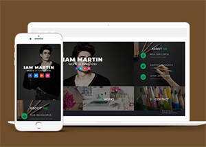 宽屏UI设计师个人简历网页模板 - 创梦DreamCreation知识站