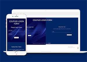 蓝色左右登录页面网站模板下载 - 创梦DreamCreation知识站