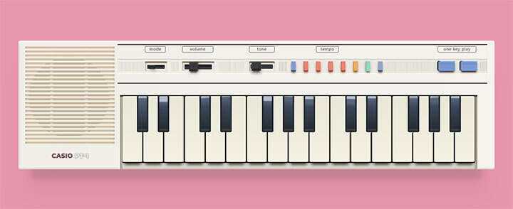 css3复古老式电子琴图形样式特效 - 创梦DreamCreation知识站