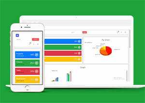 管理面板扁平响应式Web模板下载 - 创梦DreamCreation知识站