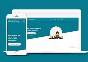 宽屏保险公司客户服务网站模板 - 创梦DreamCreation知识站