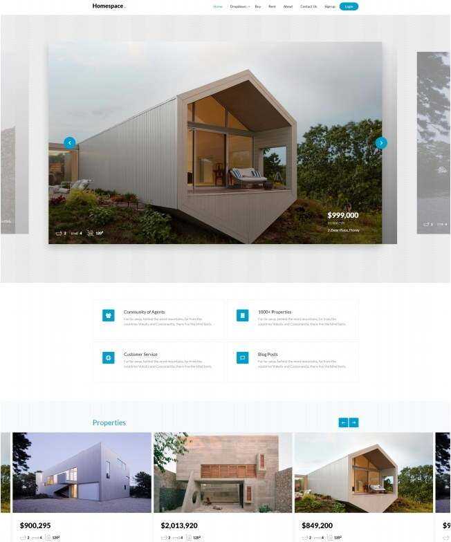 别墅在线交易服务机构网站html模板 - 创梦DreamCreation知识站