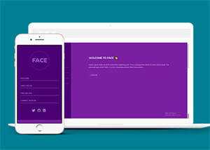 紫色全屏个人简历网页模板下载 - 创梦DreamCreation知识站