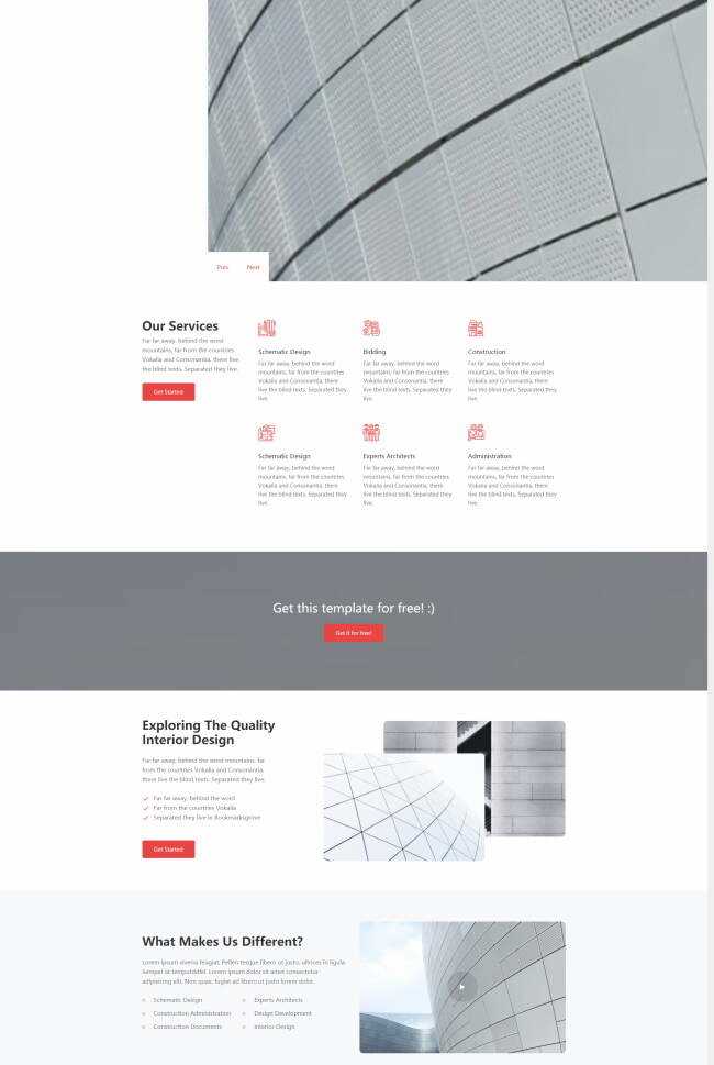 现代建筑公司宣传网站html模板 - 创梦DreamCreation知识站