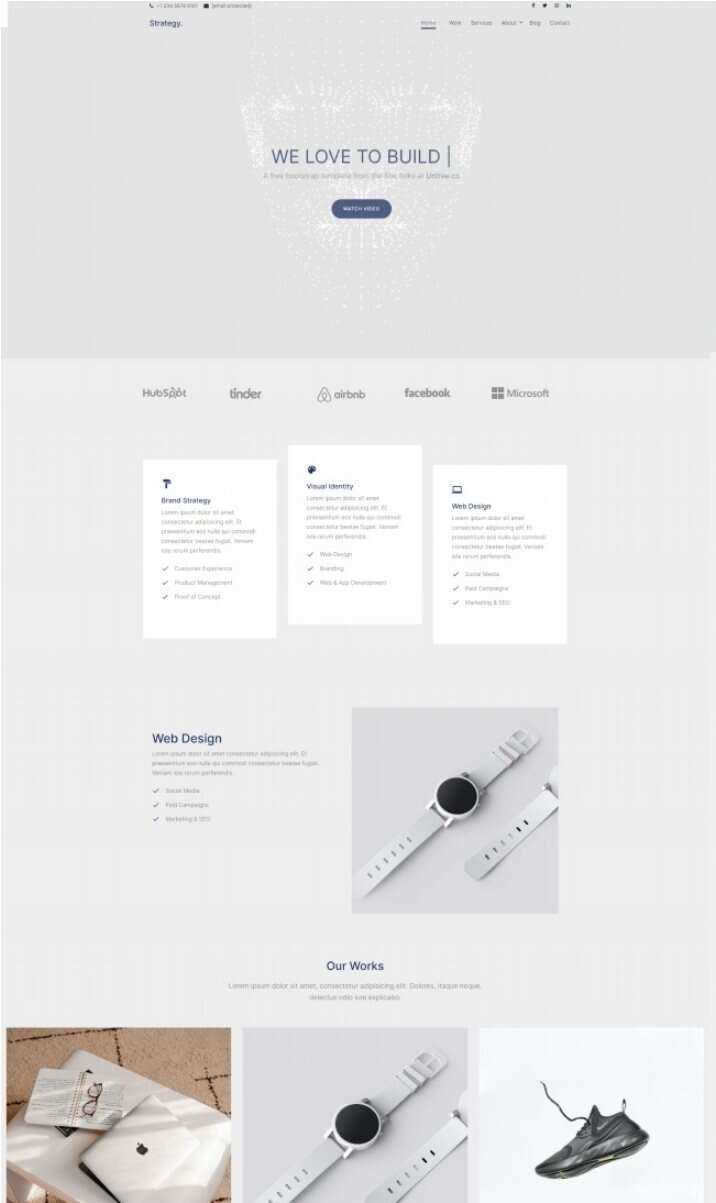 品牌视觉设计公司网站html模板 - 创梦DreamCreation知识站