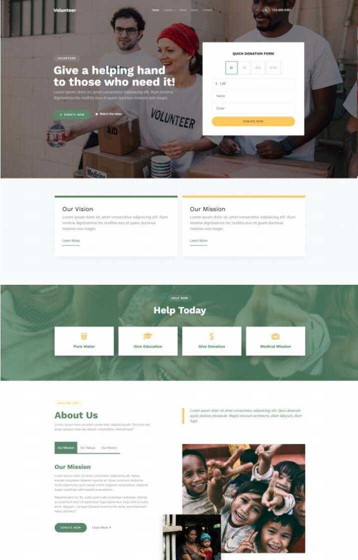 慈善机构宣传服务网站html模板 - 创梦DreamCreation知识站