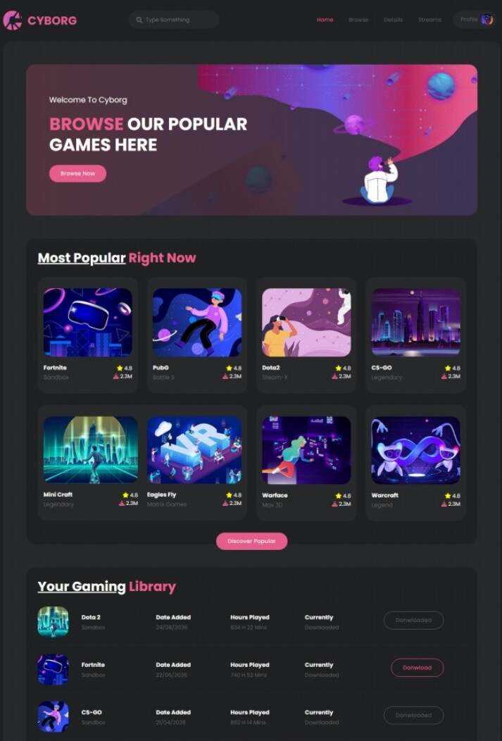 HTML5热门游戏体验宣传网站模板 - 创梦DreamCreation知识站