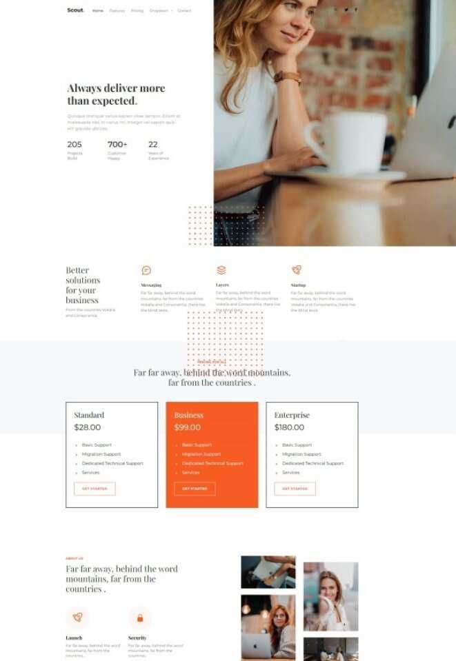 Bootstrap商务咨询服务公司网站HTML模板 - 创梦DreamCreation知识站