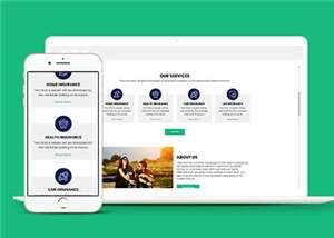 保险公司官方HTML网站模板下载 - 创梦DreamCreation知识站
